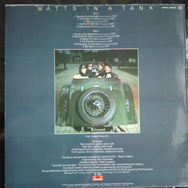 Diesel - Watts In A Tank - Vinilo | Polydor (24 80 542) - 2 Diesel - Watts In A Tank - Vinilo | Polydor (24 80 542) - 2