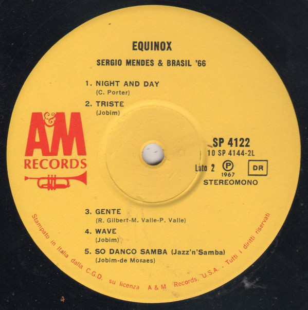Sérgio Mendes & Brasil '66 - Equinox | A&M Records (SP 4122) - 3