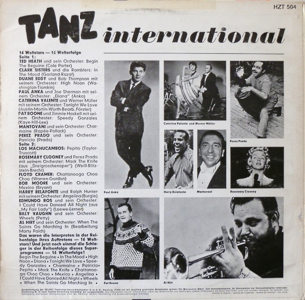 Various - Tanz International | HÖR ZU (HZT 504, SHZT 504) - 2 Various - Tanz International | HÖR ZU (HZT 504, SHZT 504) - 2