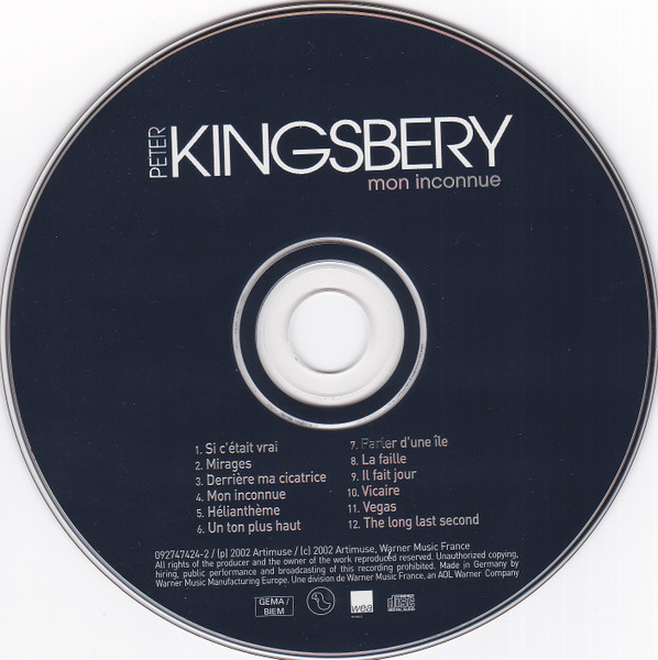 Peter Kingsbery - Mon Inconnue | WEA Music (092747424-2) - 4 Peter Kingsbery - Mon Inconnue | WEA Music (092747424-2) - 4