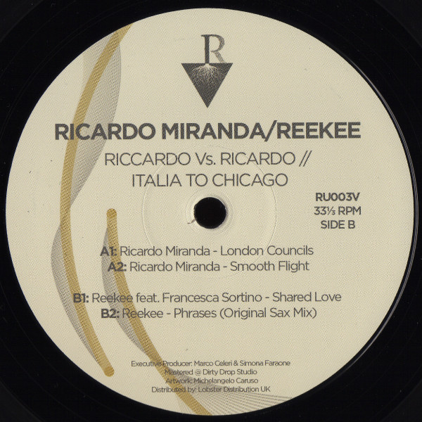 Ricardo Miranda / Reekee - Riccardo Vs Ricardo // Italia to Chicago | Roots Underground Records (RU003V)