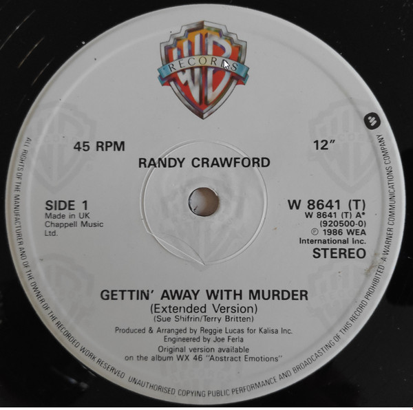 Randy Crawford - Gettin' Away With Murder | Warner Bros. Records (W 8641 (T)) - 2 Randy Crawford - Gettin' Away With Murder | Warner Bros. Records (W 8641 (T)) - 2