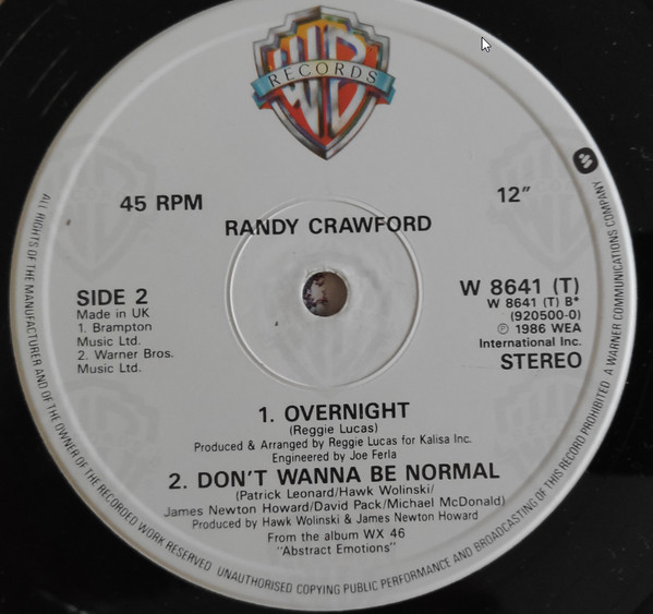 Randy Crawford - Gettin' Away With Murder | Warner Bros. Records (W 8641 (T)) - 3 Randy Crawford - Gettin' Away With Murder | Warner Bros. Records (W 8641 (T)) - 3