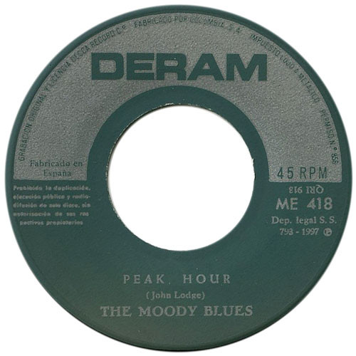 The Moody Blues - Nights In White Satin / Peak Hour | Deram (ME 418) - 4