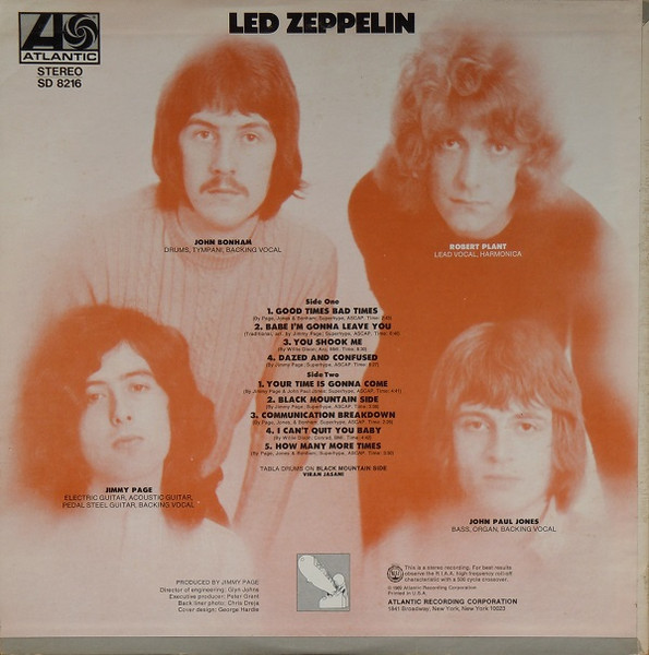 Led Zeppelin - Led Zeppelin | Atlantic (SD 8216) - 2
