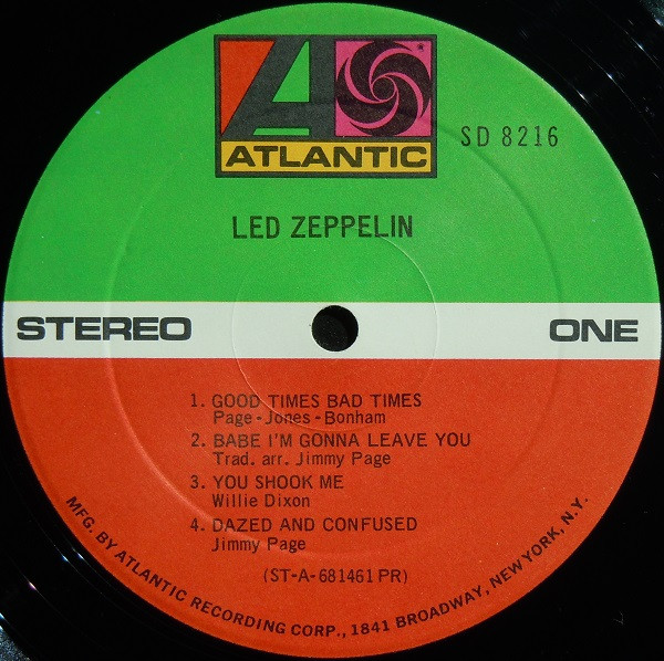 Led Zeppelin - Led Zeppelin | Atlantic (SD 8216) - 3
