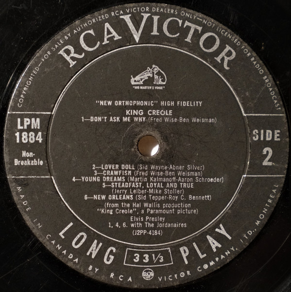 Elvis Presley - King Creole [Vinyl] | RCA Victor (LPM-1884) - 3