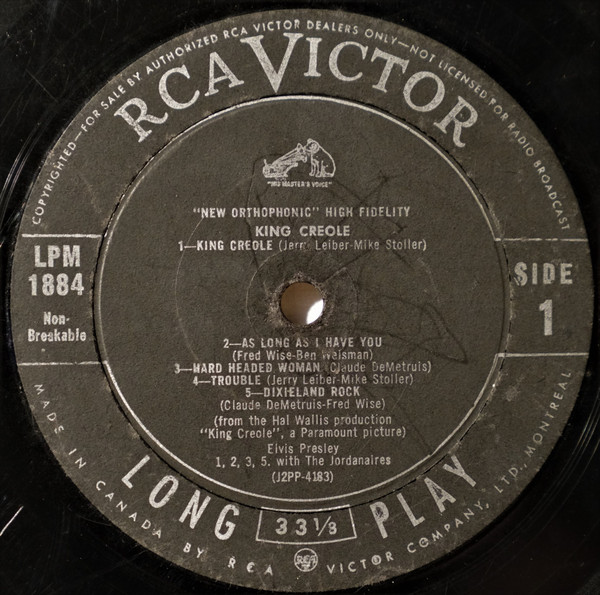 Elvis Presley - King Creole [Vinyl] | RCA Victor (LPM-1884) - 2