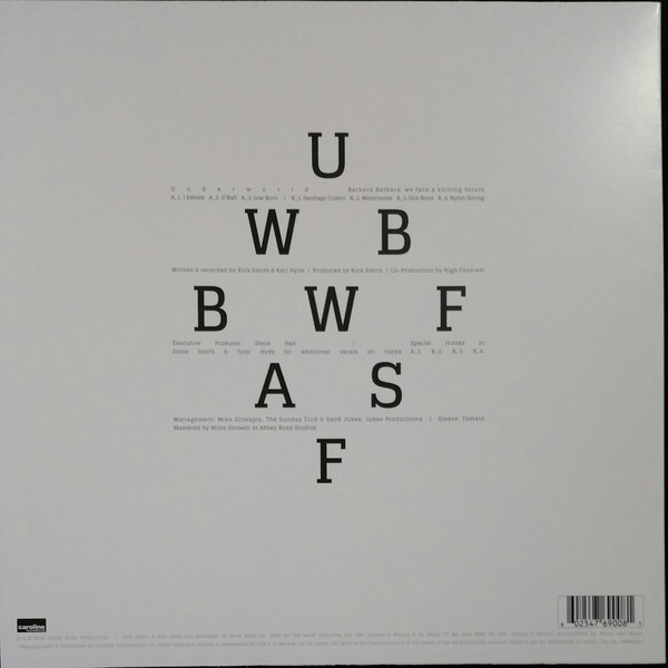 Underworld - Barbara Barbara, We Face A Shining Future | Caroline International (UWR00062) - 3 Underworld - Barbara Barbara, We Face A Shining Future | Caroline International (UWR00062) - 3