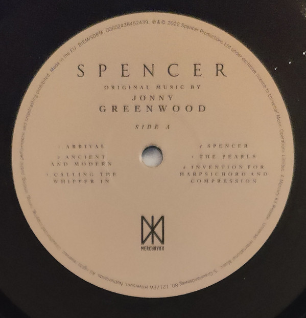 Jonny Greenwood - Spencer (Original Motion Picture Soundtrack) | Mercury KX (3845243) - 3