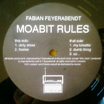 Fabian Feyerabendt - Moabit Rules | V-Records (V011)