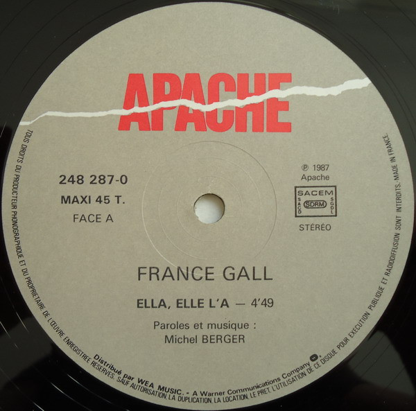 France Gall - Ella Elle L'A | Apache (248 287-0) - 3
