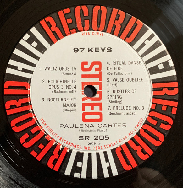 Paulena Carter - 97 Keys | HiFi Records (R205) - 4 Paulena Carter - 97 Keys | HiFi Records (R205) - 4