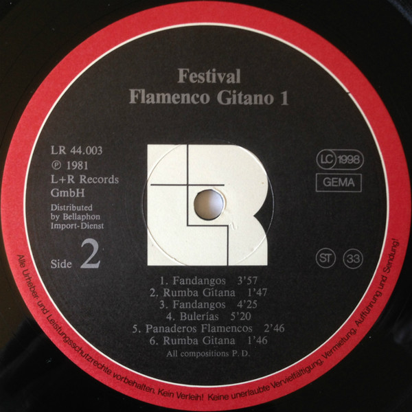 Various - Festival Flamenco Gitano 1 | L+R Records (LR 44.003) - 4