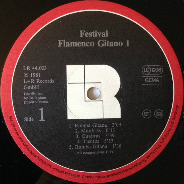 Various - Festival Flamenco Gitano 1 | L+R Records (LR 44.003) - 3