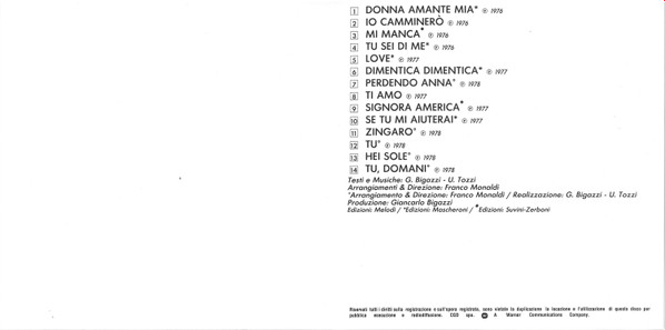 Umberto Tozzi - Ti Amo | CGD (9031-70658-2) - 3