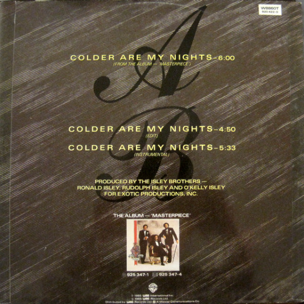 The Isley Brothers - Colder Are My Nights | Warner Bros. Records (W8860T)