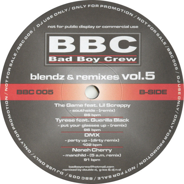 Various - Blendz & Remixes Vol. 5 | Bad Boy Crew (BBC 005) - 2 Various - Blendz & Remixes Vol. 5 | Bad Boy Crew (BBC 005) - 2