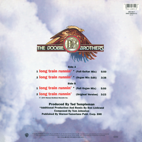 The Doobie Brothers - Long Train Runnin' - Locomotive Remixes '93 (12") [Vinyl] | Warner Bros. Records (W0172T) - 2