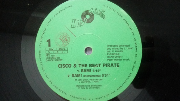 Cisco & The Beat Pirate - Bam! / Momentum | Discomagic Records (MIX 476)