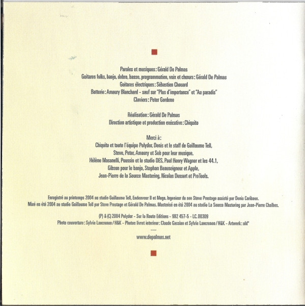 Gérald De Palmas - Un Homme Sans Racines | Polydor (982 493-4) - 3