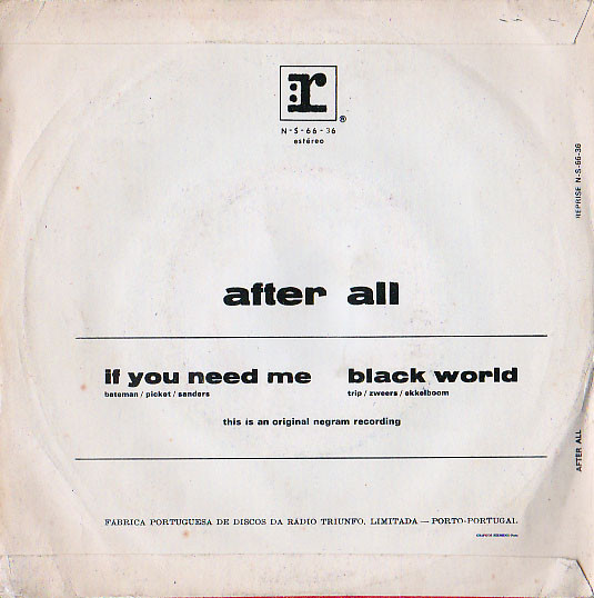 After All - If You Need Me | Reprise Records (N-S-66-36) - main