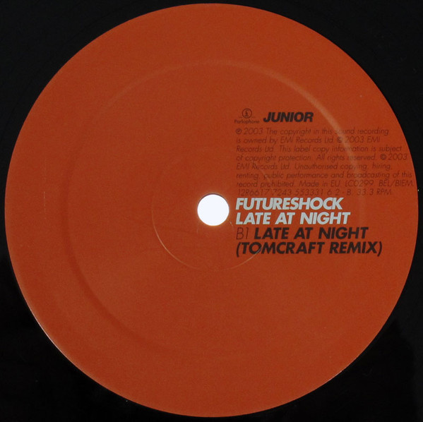 Futureshock - Late At Night | Parlophone (12R 6617) - 3 Futureshock - Late At Night | Parlophone (12R 6617) - 3