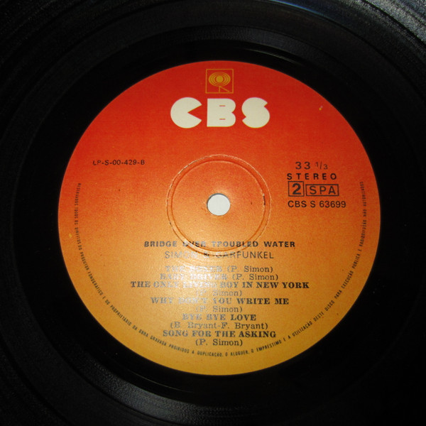 Simon & Garfunkel - Bridge Over Troubled Water | CBS (63699) - 4