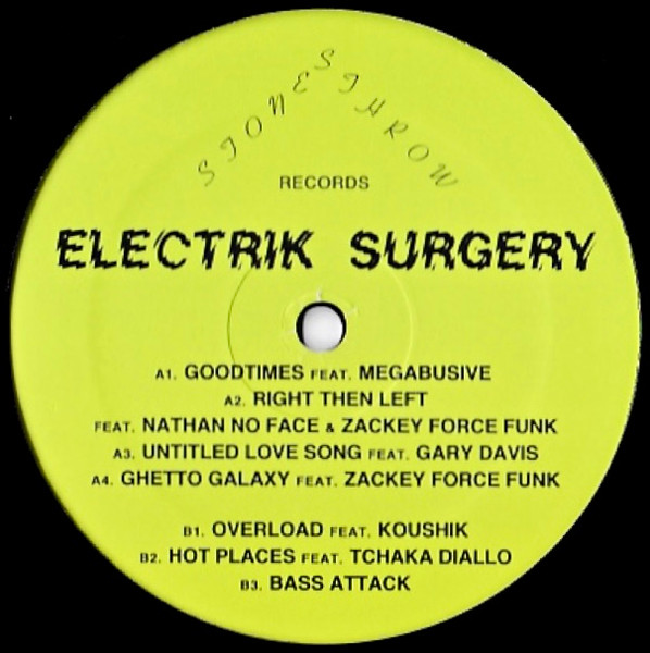 Baron Zen And Tek Blazer - Electrik Surgery | Stones Throw Records (STH2267) - 2