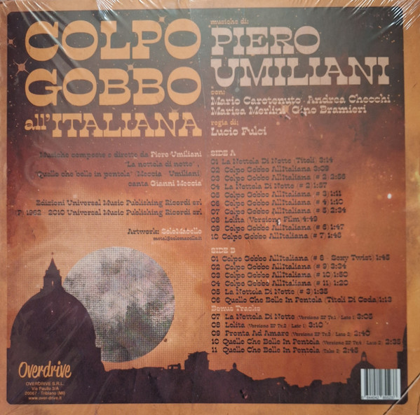 Piero Umiliani - Colpo Gobbo All'Italiana | Overdrive Records (ODR048LP) - 2 Piero Umiliani - Colpo Gobbo All'Italiana | Overdrive Records (ODR048LP) - 2