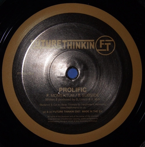 Prolific - Momentum / Subside | Future Thinkin' Records (FTREC1204)