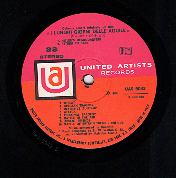 Ron Goodwin , Sir William Walton - Battle Of Britain - Original Soundtrack Recording | United Artists Records (UAS 9042) - 4