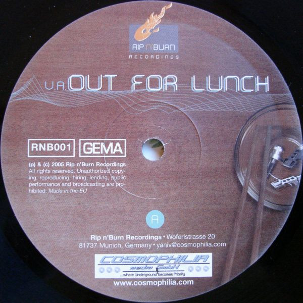 Various - Out For Lunch | Rip n'Burn Recordings (RNB001) - 2 Various - Out For Lunch | Rip n'Burn Recordings (RNB001) - 2