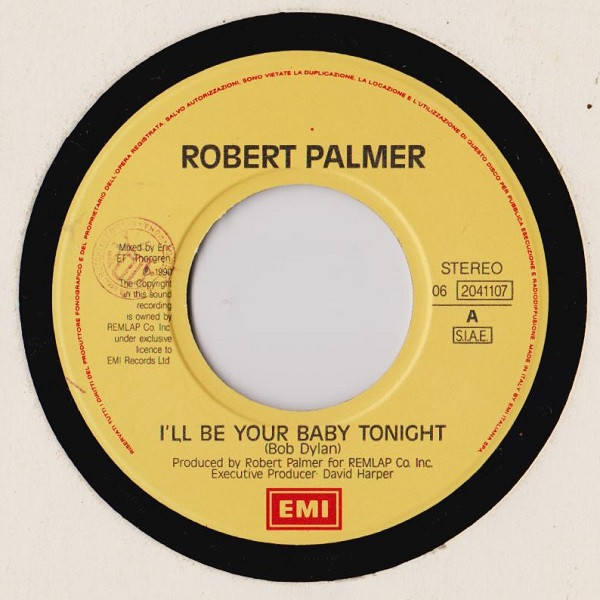 Robert Palmer And UB40 - I'll Be Your Baby Tonight | EMI (06 2041107) - 3