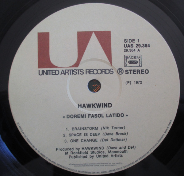 Hawkwind - Doremi Fasol Latido | United Artists Records (UAG 29.364) - 4