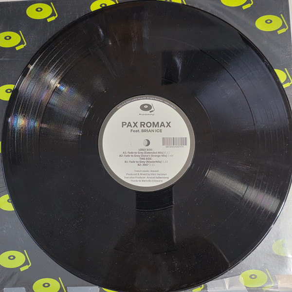 Pax Romax Feat. Brian Ice - Fade To Grey | Random Vinyl (RV 011RP) - 2 Pax Romax Feat. Brian Ice - Fade To Grey | Random Vinyl (RV 011RP) - 2
