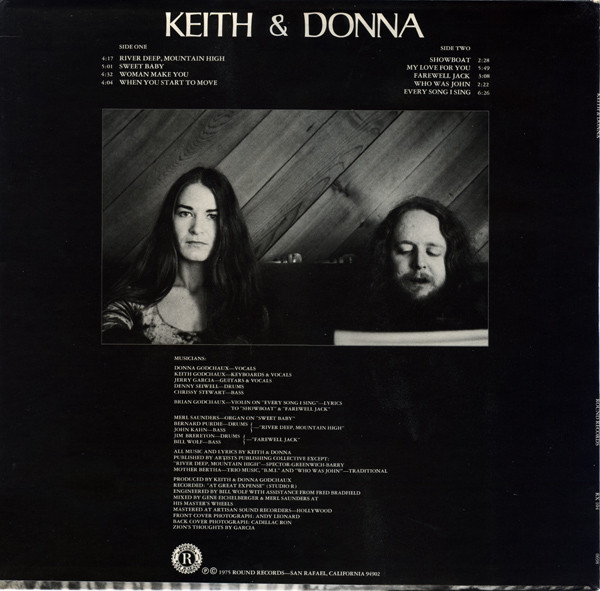 Keith Godchaux & Donna Godchaux - Keith & Donna | Round Records (RX-104) - 2 Keith Godchaux & Donna Godchaux - Keith & Donna | Round Records (RX-104) - 2