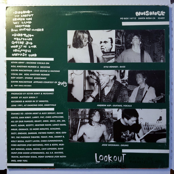 Nuisance - Confusion Hill | Lookout! Records (Lookout 048) - 2