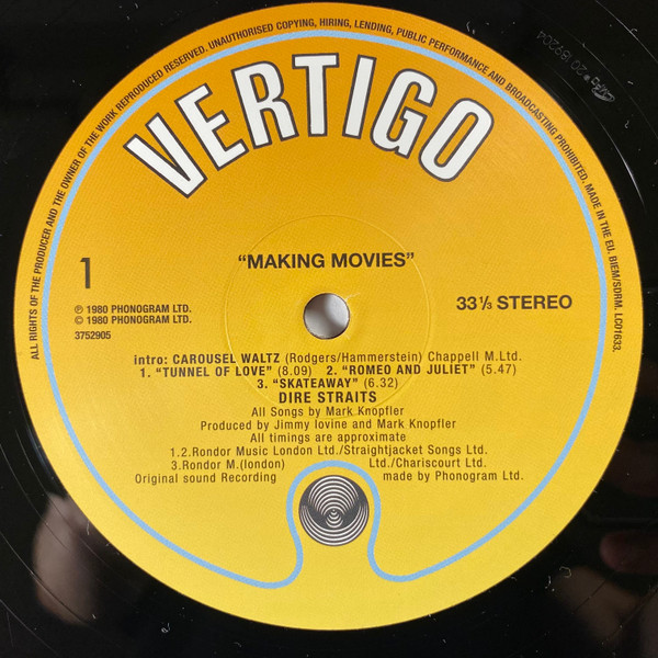Dire Straits - Making Movies | Vertigo (3752905) - 3