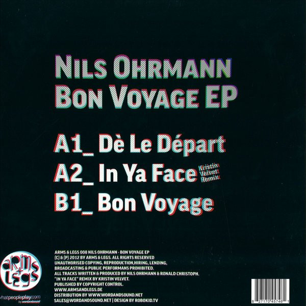 Nils Ohrmann - Bon Voyage EP | Arms & Legs (ARMS & LEGS 008) - 2