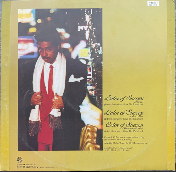 Morris Day - Color Of Success | Warner Bros. Records (W8809(T)) - 2