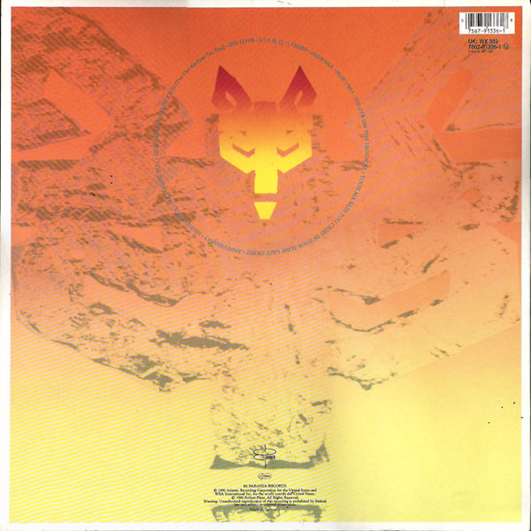 Robert Plant - Manic Nirvana | Es Paranza Records (WX 339) - 2