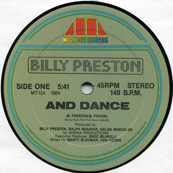 Billy Preston - And Dance / Kick-It | Megatone Records (MT-124) - 3