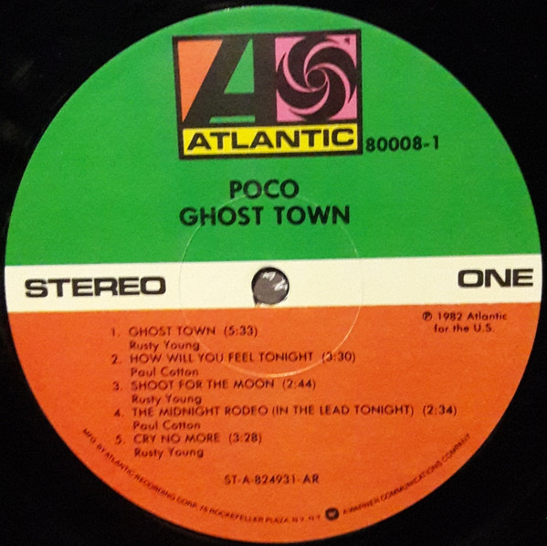 Poco - Ghost Town | Atlantic (80008-1) - 3