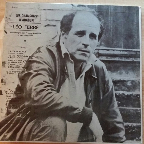 Léo Ferré - Les Chansons D' Aragon | Barclay (B 80016) - 3