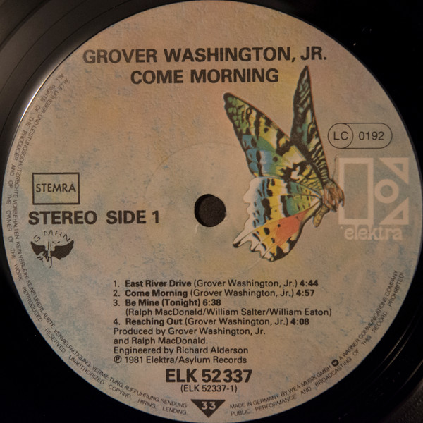 Grover Washington, Jr. - Come Morning | Elektra (ELK K 52 337) - main