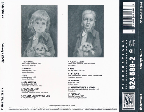 Tindersticks - Donkeys 92 - 97 | Island Records (CID 8074) - 2