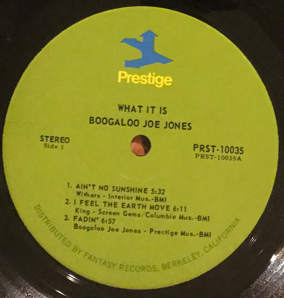 Ivan 'Boogaloo' Joe Jones - What It Is | Prestige (PRST-10035) - 4 Ivan 'Boogaloo' Joe Jones - What It Is | Prestige (PRST-10035) - 4