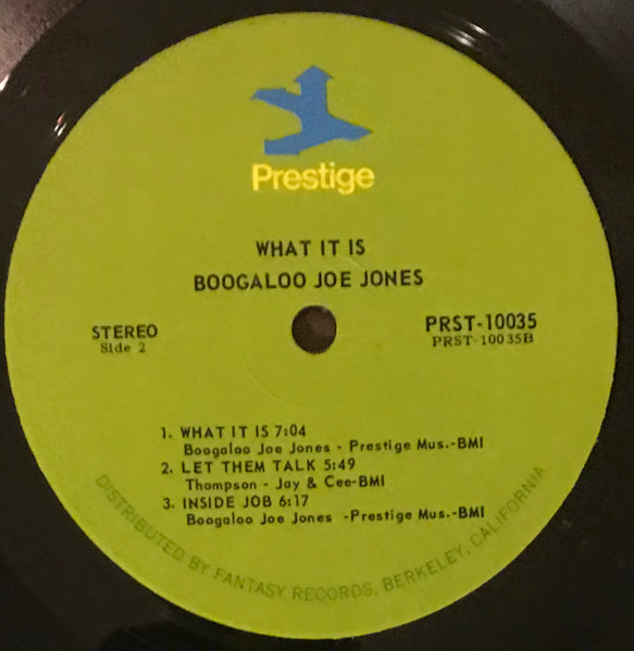 Ivan 'Boogaloo' Joe Jones - What It Is | Prestige (PRST-10035) - 3 Ivan 'Boogaloo' Joe Jones - What It Is | Prestige (PRST-10035) - 3