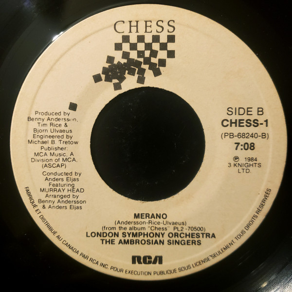 Murray Head - One Night In Bangkok (7") [Vinyl] | Chess (CHESS-1) - 4